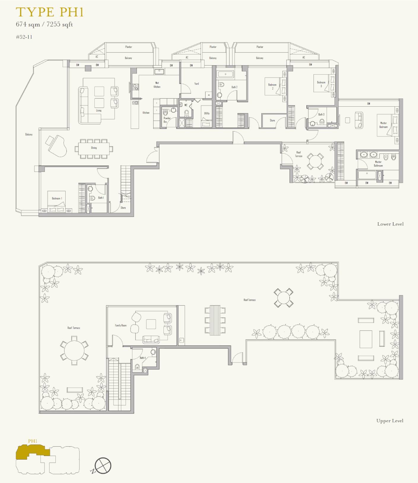 V on Shenton 1 Bedroom Floor Plan 6